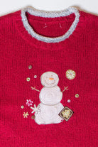 Vintage Red Snowman Christmas Sweater (2000s)