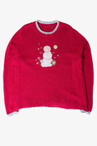 Vintage Red Snowman Christmas Sweater (2000s)
