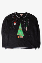 Vintage Ornamental Tree Christmas Sweater (1990s)