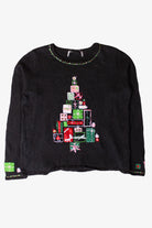 Vintage Tree Of Gifts Ugly Christmas Sweater (2000s)