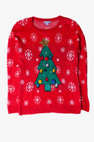 Red Laura Scott Tree Christmas Sweater (2010s)