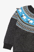 Black Holiday Time Polar Bears Ugly Christmas Pullover (2010s)