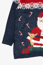 Vintage Red Nutcracker Santa Ugly Christmas Pullover (1990s)