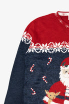 Vintage Red Nutcracker Santa Ugly Christmas Pullover (1990s)