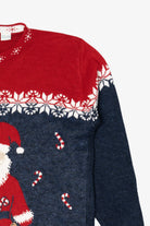 Vintage Red Nutcracker Santa Ugly Christmas Pullover (1990s)