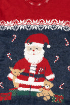 Vintage Red Nutcracker Santa Ugly Christmas Pullover (1990s)