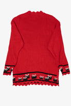 Vintage Red Classic Elements Ugly Christmas Pullover (1990s)