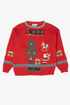 Vintage Red Sweater Loft "Toy Land" Ugly Christmas Pullover (1990s)