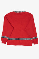 Vintage Red Sweater Loft "Toy Land" Ugly Christmas Pullover (1990s)