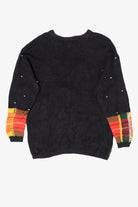 Vintage Hand Knit Black Rafaella Presents Ugly Christmas Pullover (1990s)