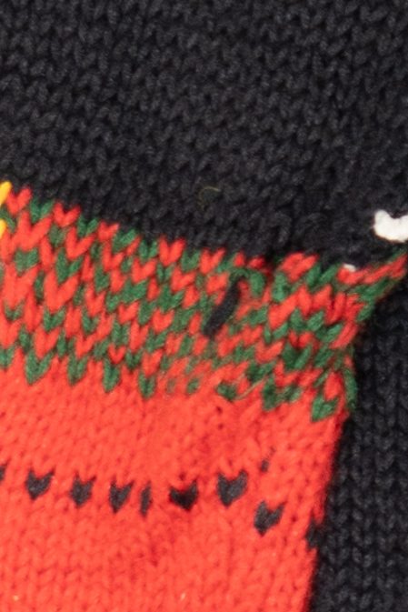 Vintage Hand Knit Black Rafaella Presents Ugly Christmas Pullover (1990s)