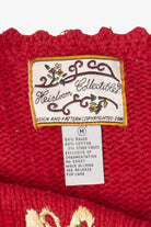 Vintage Red Heirloom Collectible Tree With Presents Ugly Christmas Pullover (2000s)