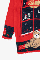 Vintage Red Nutcracker Teddy Bears Ugly Christmas Pullover (1990s)