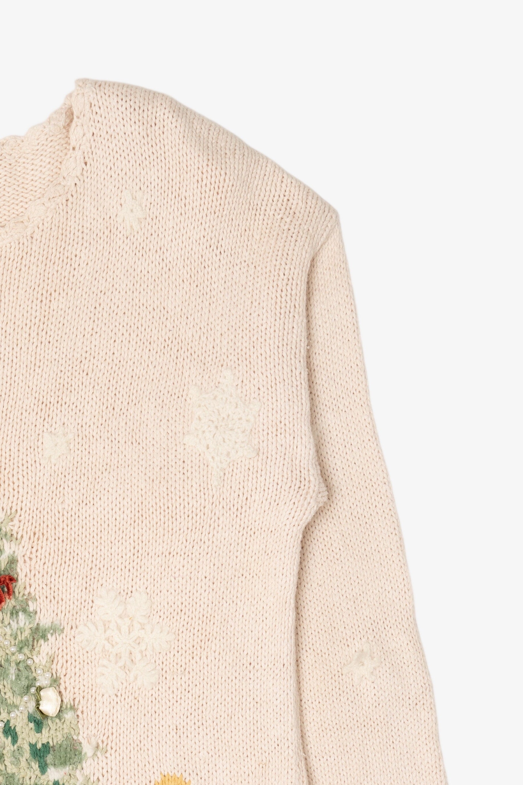 Vintage White Casual Corner Children Around Tree Ugly Christmas Pullover (1990s)