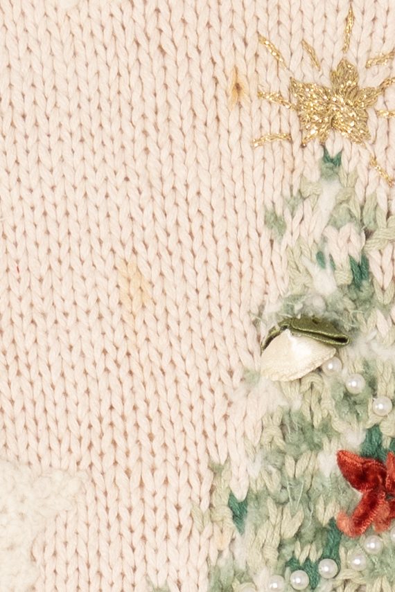 Vintage White Casual Corner Children Around Tree Ugly Christmas Pullover (1990s)