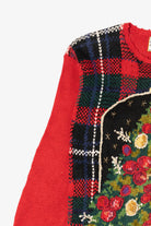 Vintage Red Heirloom Collectible Tree Ugly Christmas Pullover (1990s)