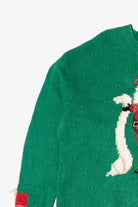 Vintage Green Marisa Christina Santa Ugly Christmas Pullover (1990s)