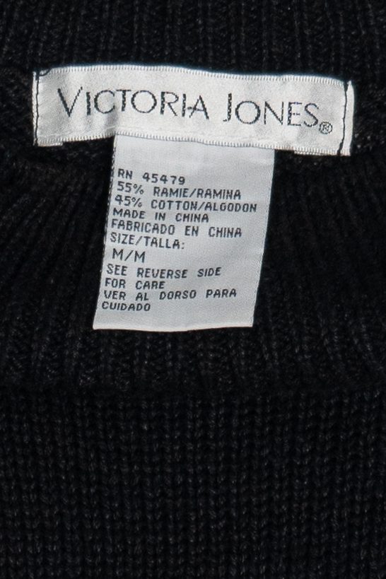 Vintage Victoria Jones Ugly Christmas Turtleneck Sweater (1990s)