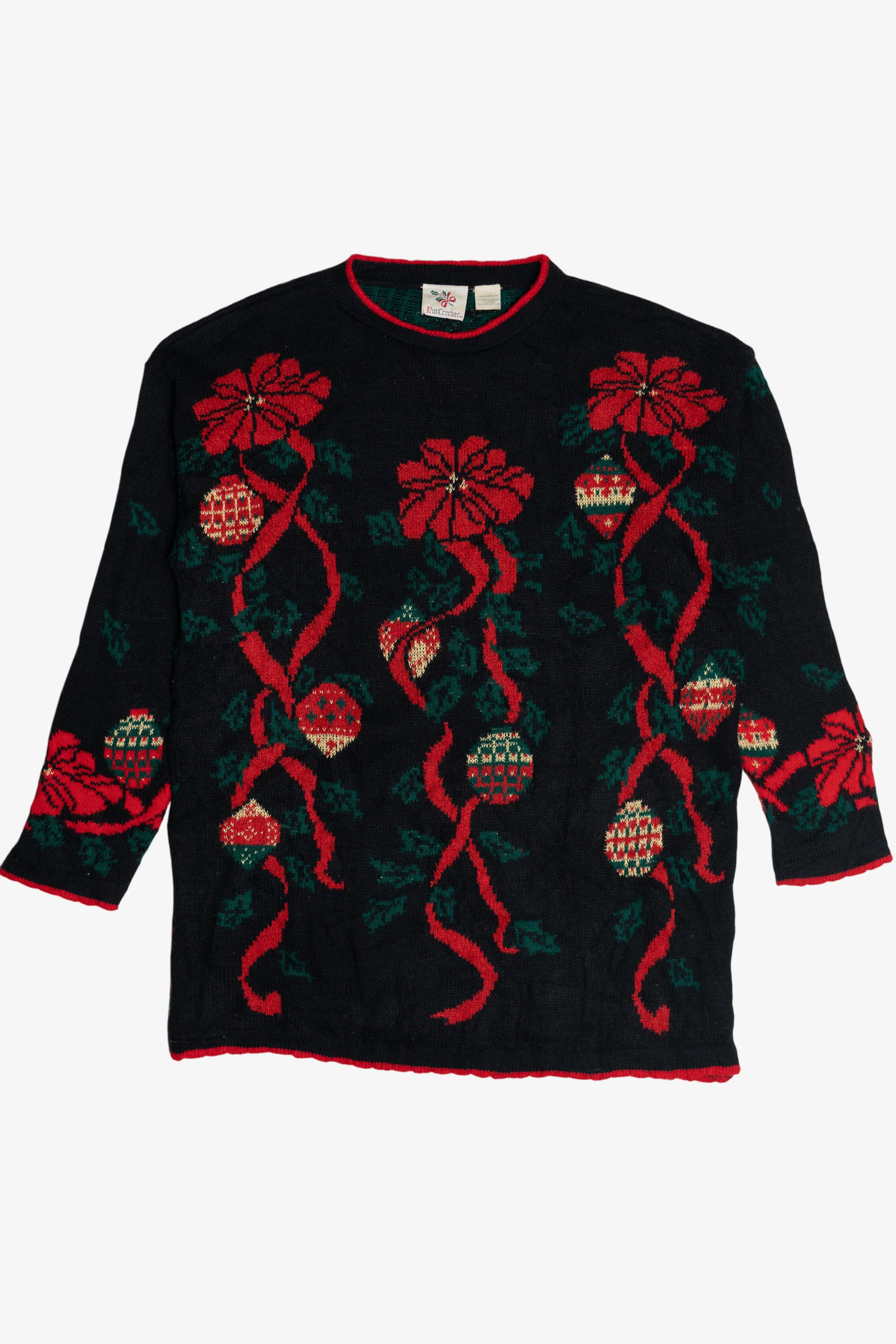 Vintage Nutcracker Ugly Christmas Sweater (1980s)