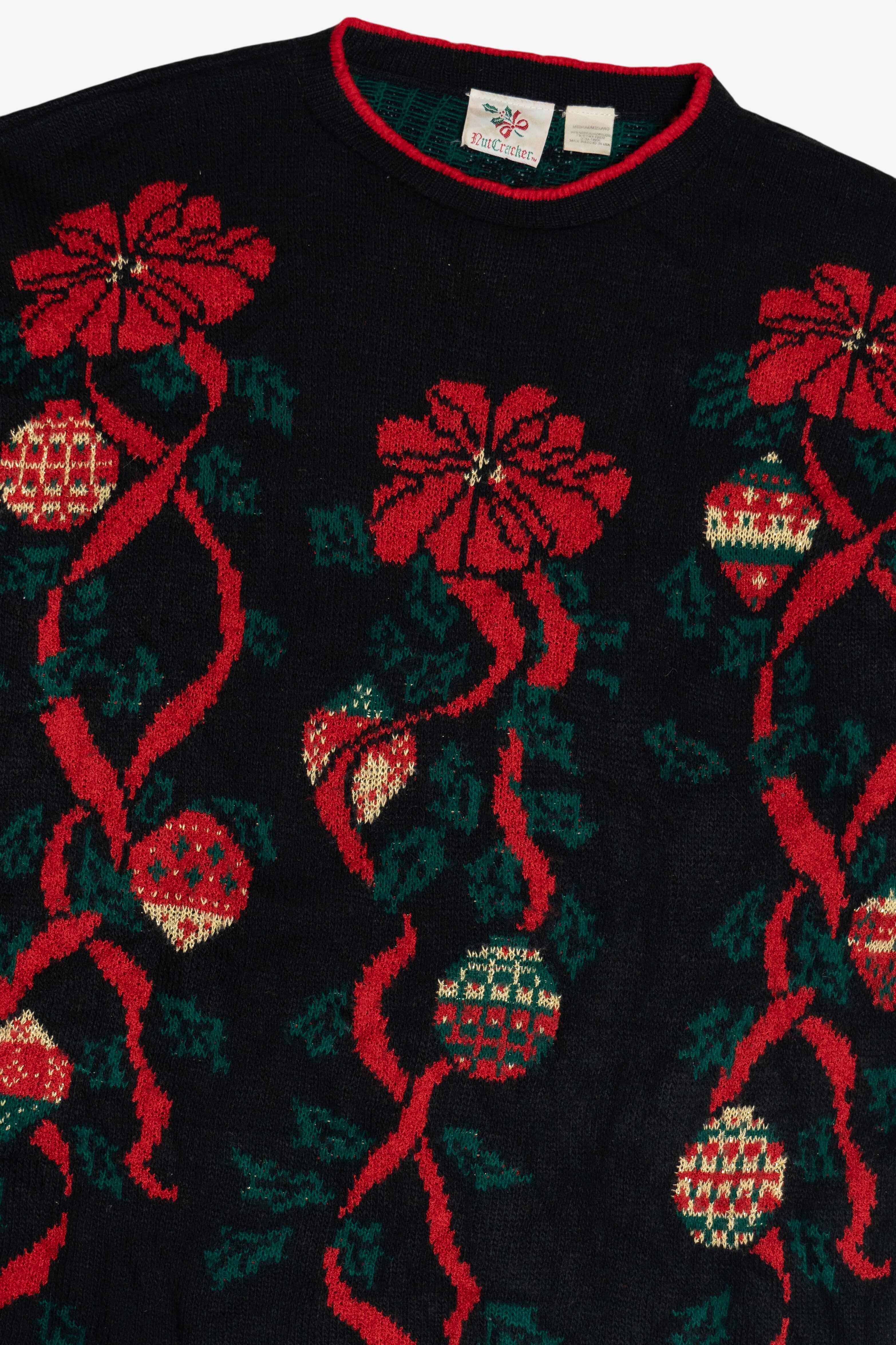 Vintage Nutcracker Ugly Christmas Sweater (1980s)