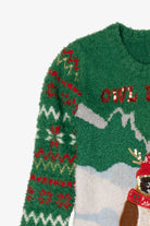 Green "Owl Be Home For Christmas" Ugly Christmas Pullover (2010s)