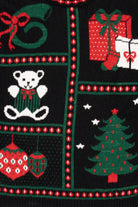 Vintage Black New Addition Maternity Presents Ugly Christmas Pullover (1980s)