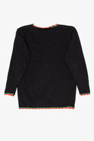 Vintage Black Milano Presents Under Tree Ugly Christmas Pullover (1990s)