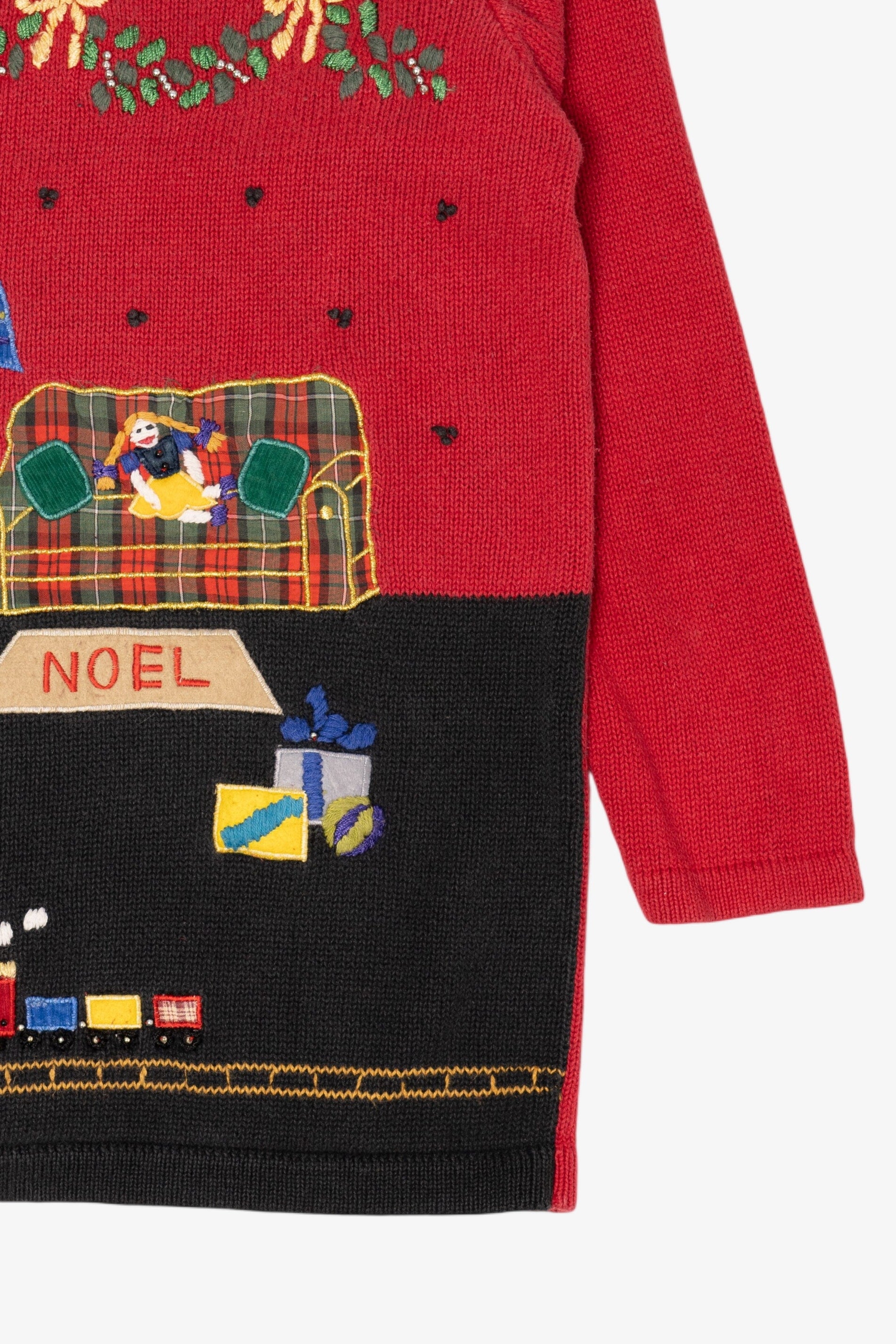 Vintage Red OHI Presents Ugly Christmas Turtleneck Pullover (2000s)