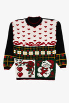 Vintage Teddy Bears Ugly Christmas Pullover (1990s)