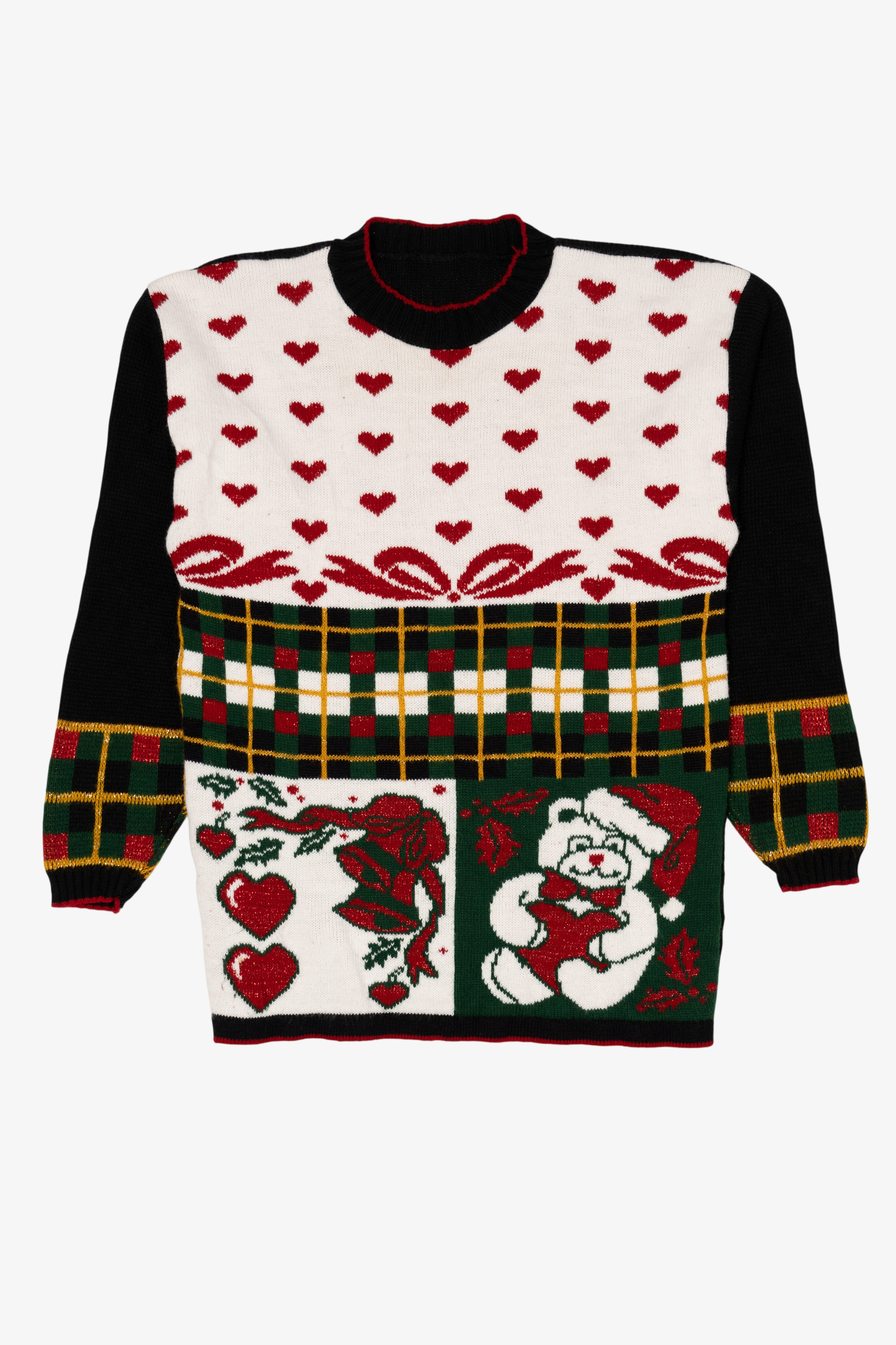 Vintage Teddy Bears Ugly Christmas Pullover (1990s)
