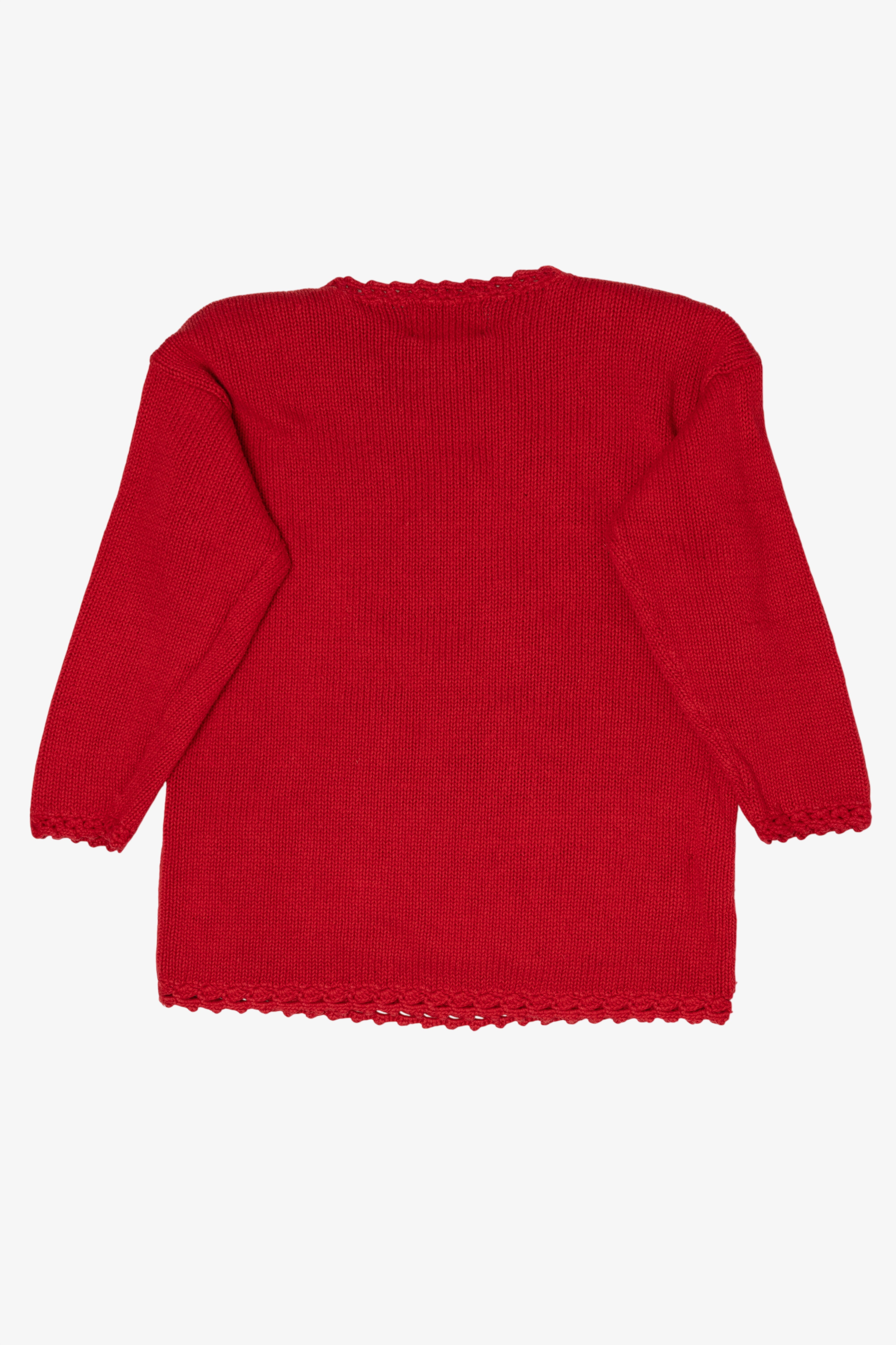 Vintage Red Tiara International Presents Under Tree Ugly Christmas Pullover (1990s)