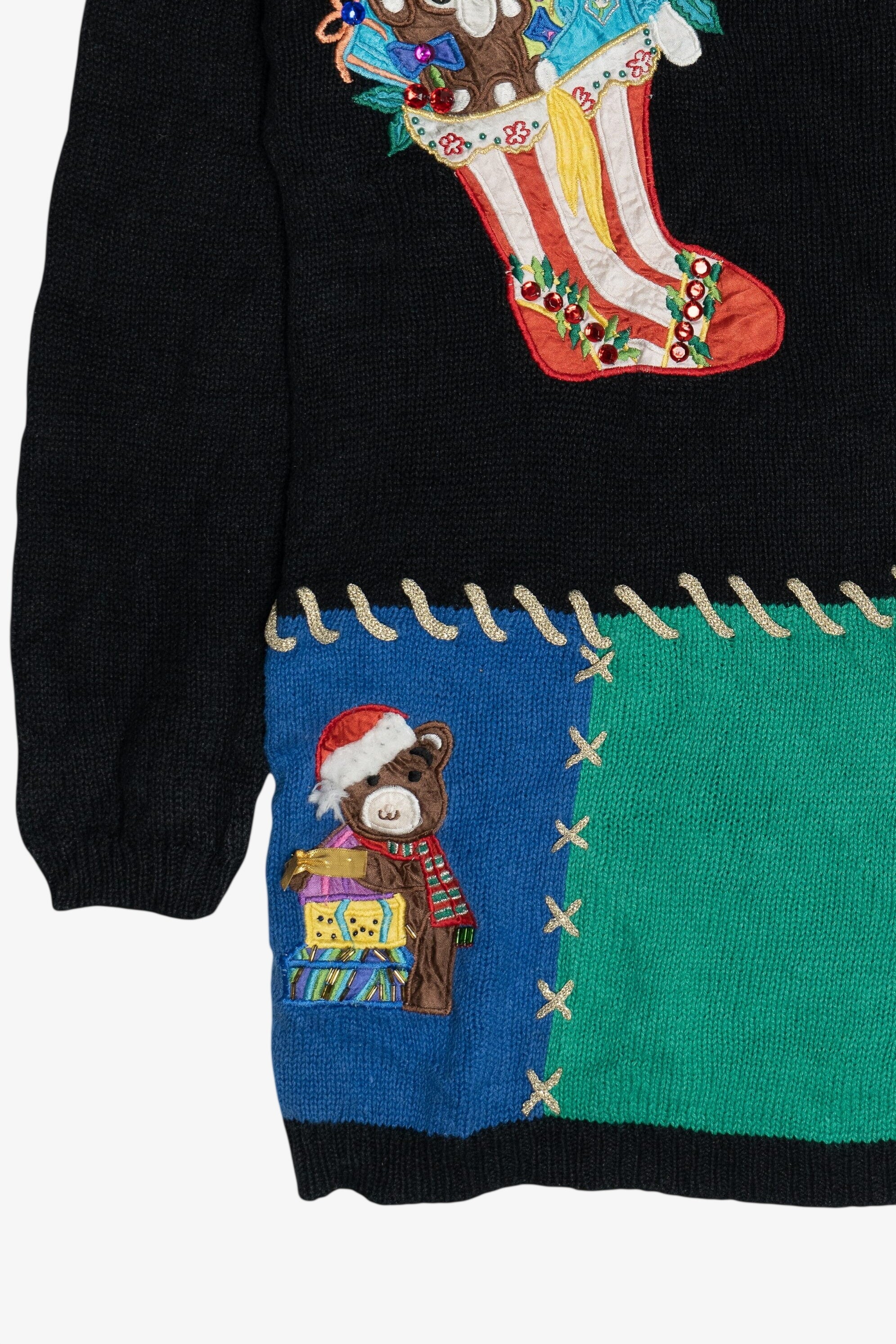 Vintage "Ho Ho Ho" Ugly Christmas Pullover (1980s)