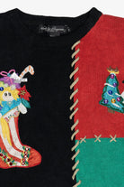 Vintage "Ho Ho Ho" Ugly Christmas Pullover (1980s)