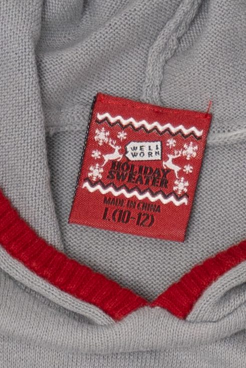 Kids Size Holiday Sweater Llama Reindeer Ugly Christmas Dress (2010s)