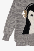 Kid Size Penguin With Earmuffs Ugly Christmas Pullover