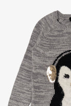 Kid Size Penguin With Earmuffs Ugly Christmas Pullover