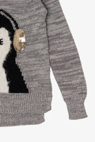 Kid Size Penguin With Earmuffs Ugly Christmas Pullover
