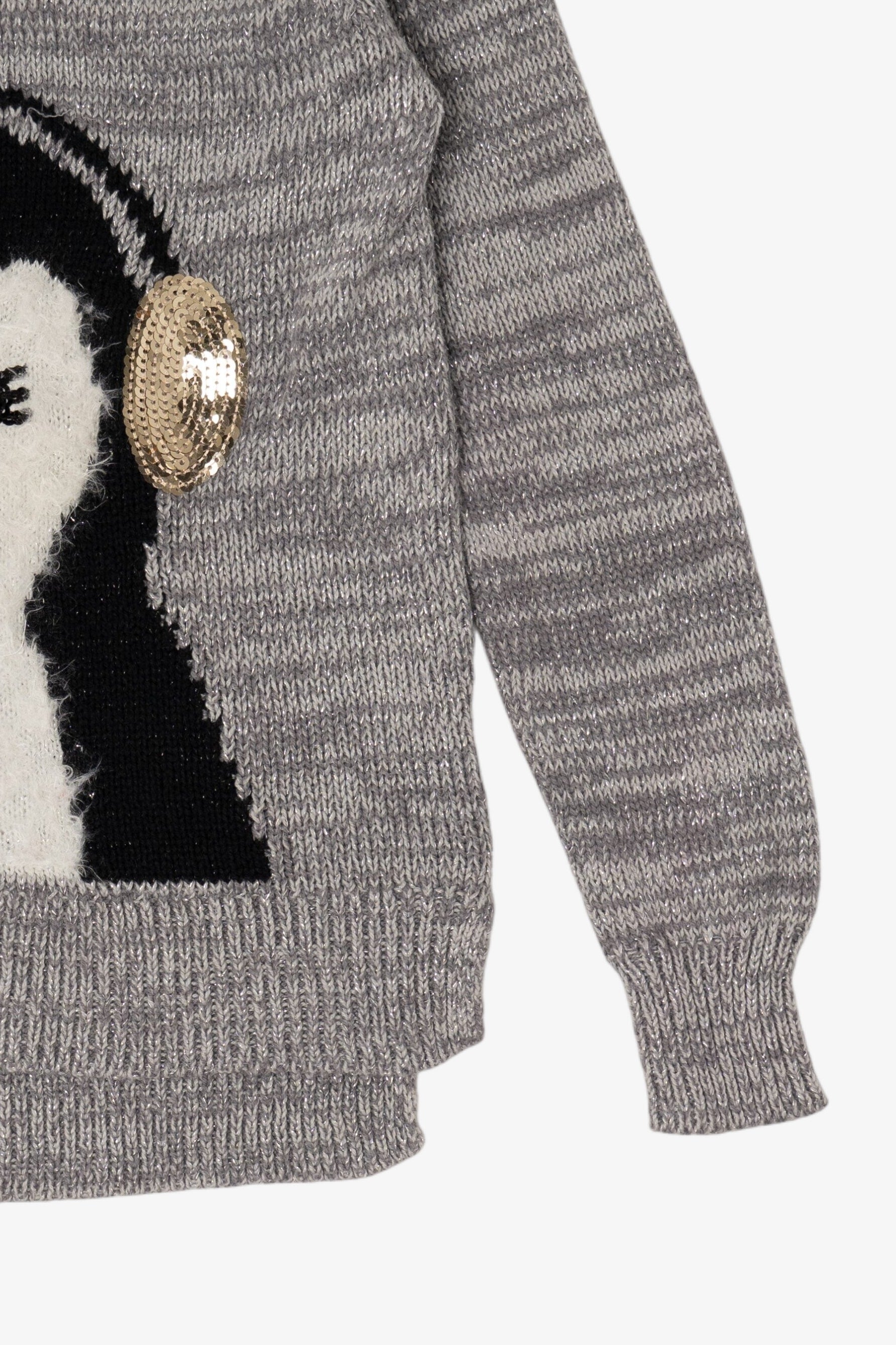 Kid Size Penguin With Earmuffs Ugly Christmas Pullover