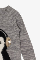 Kid Size Penguin With Earmuffs Ugly Christmas Pullover