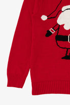Red Cartoon Santa Ugly Christmas Pullover