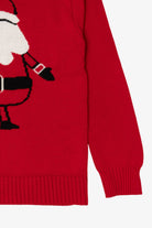 Red Cartoon Santa Ugly Christmas Pullover