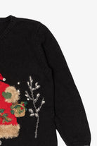 Vintage Black Northern Isles Santa Ugly Christmas Pullover (2000s)