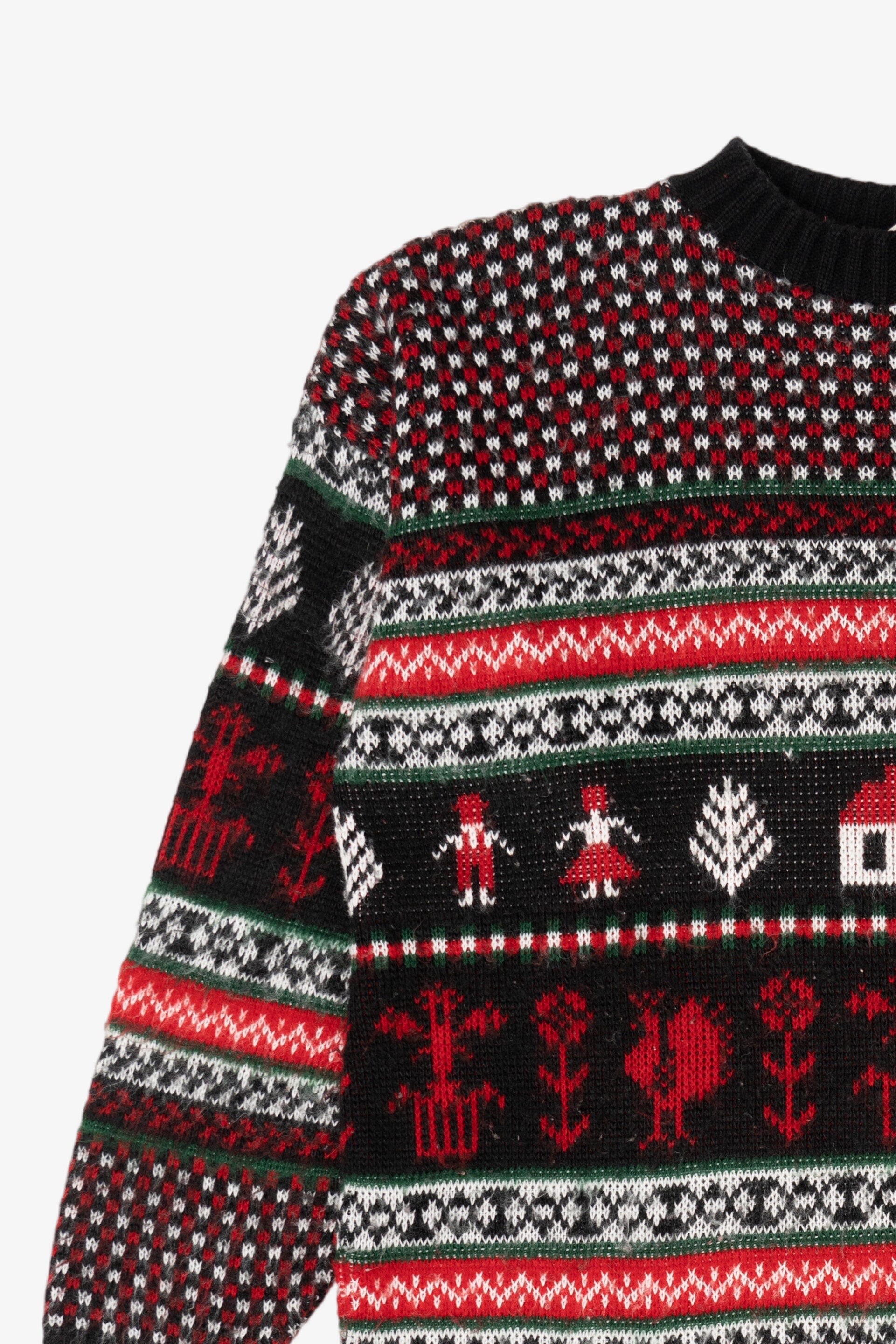 Vintage Red Huntington Ridge Ugly Christmas Pullover (1980s)