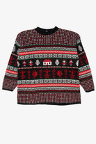 Vintage Red Huntington Ridge Ugly Christmas Pullover (1980s)