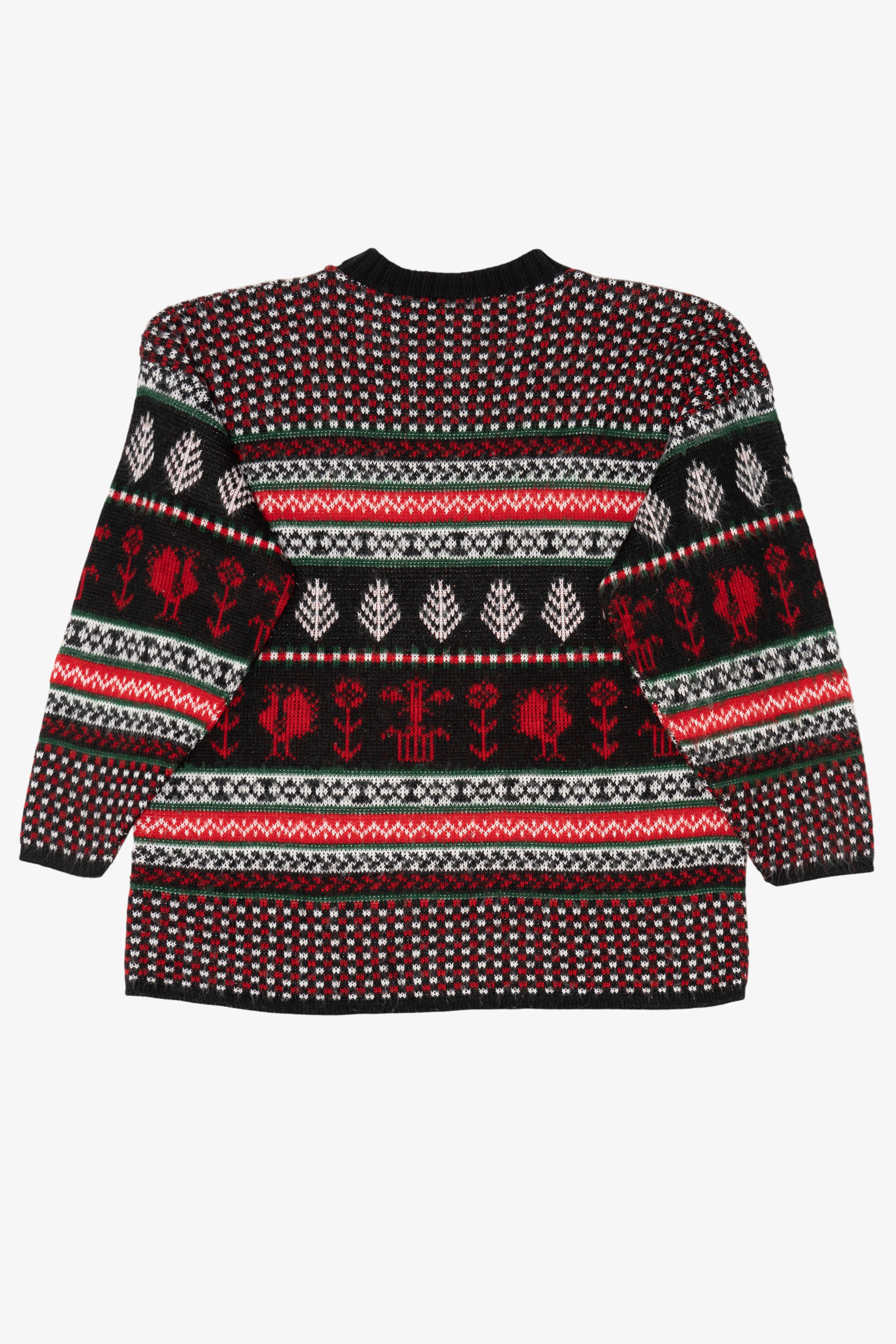 Vintage Red Huntington Ridge Ugly Christmas Pullover (1980s)
