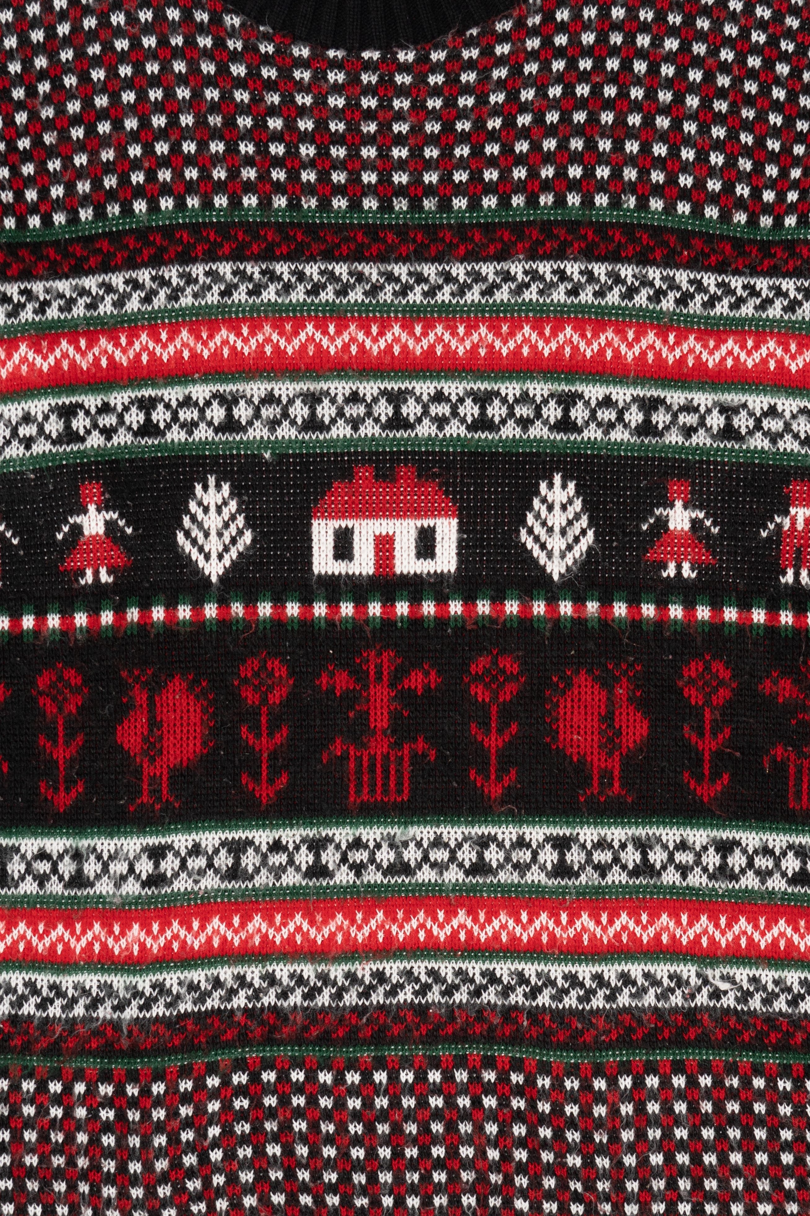 Vintage Red Huntington Ridge Ugly Christmas Pullover (1980s)