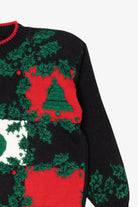 Vintage Black Ornaments Ugly Christmas Pullover (1980s)