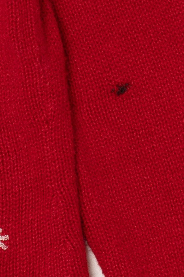Vintage Red Crazy Horse Dogs Ugly Christmas Pullover (2000s)