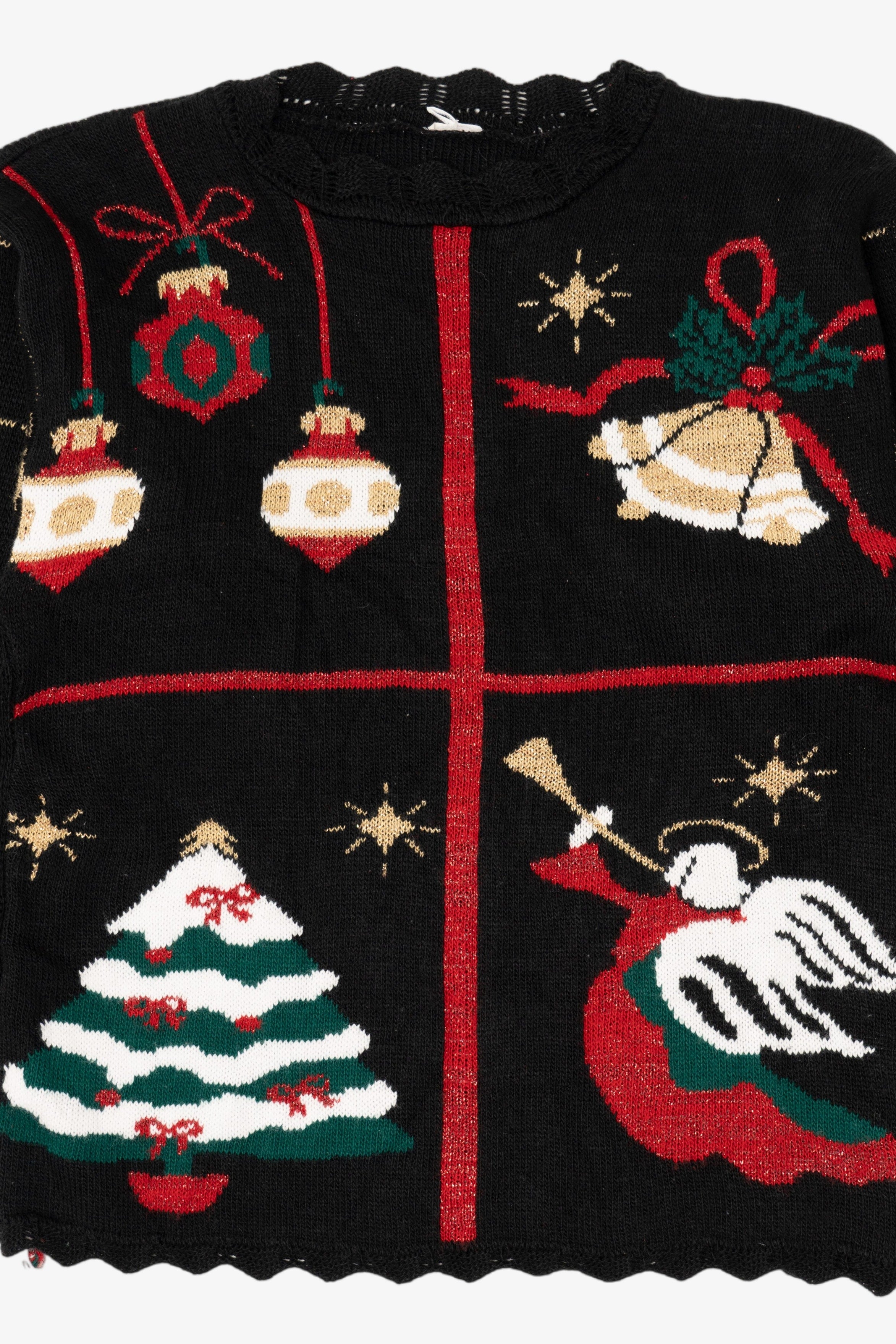 Vintage Black Ugly Christmas Pullover (1990s)
