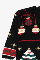 Vintage Black Ugly Christmas Pullover (1990s)